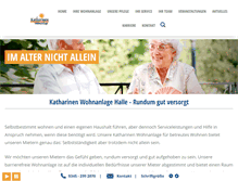 Tablet Screenshot of katharinen-wohnanlage.de